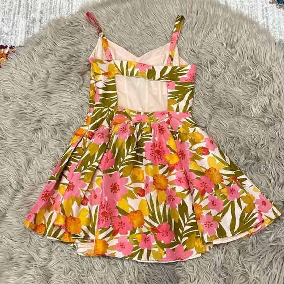 The Man Repeller x P J K floral silk dress small - Picture 4 of 4